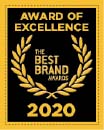 The Best Brand Awards 2020 Asia & Oceania Award of Excellence.